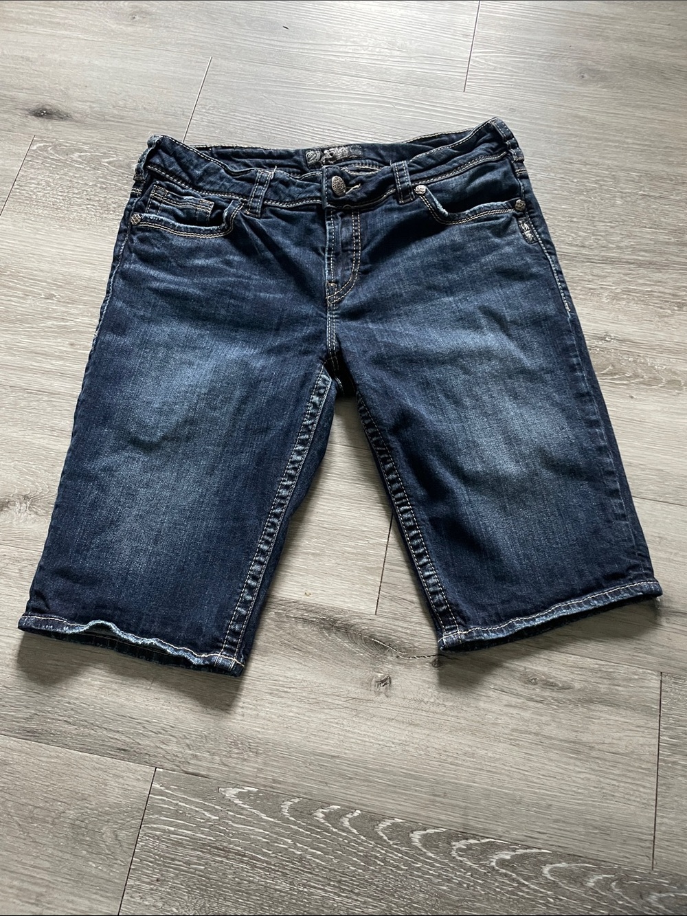 Silver Jeans Indigo Dark Wash Denim Shorts